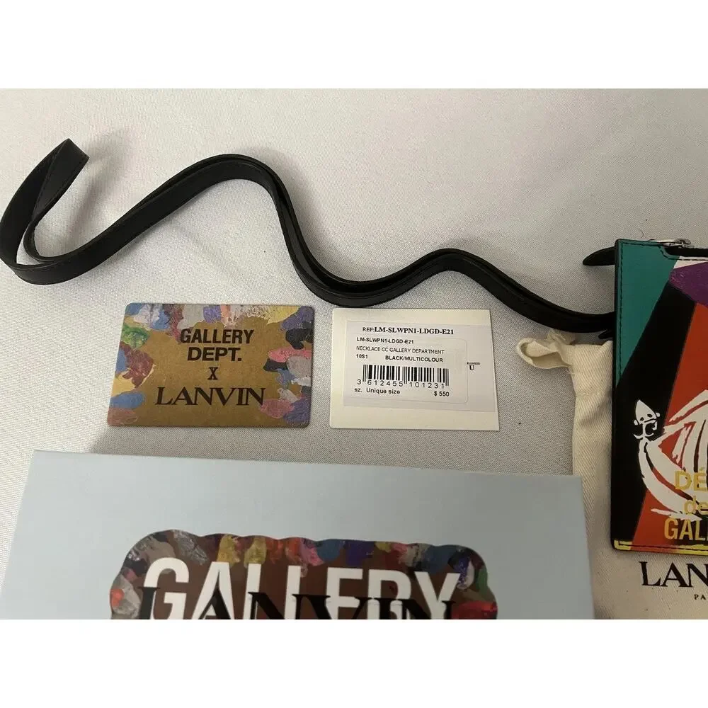 NIB Lanvin x Gallery Dept. Card Holder Lanyard Mother & Daughter Wallet $550.00